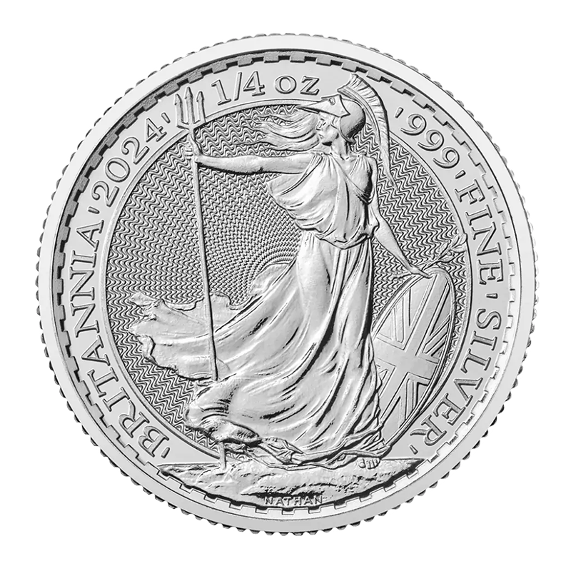 Image pour Pièce d’argent Britannia de 1/4 oz (2024) à partir de Métaux précieux TD